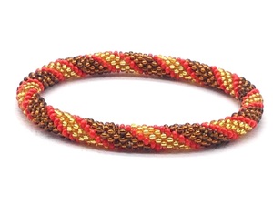 Ahana's Nepal Origin High Quality Modern Design Multi Colors Handmade Crochet Trendy Women's Glass <b>Beads</b> <b>Bracelets</b> Sale - Product Image 1