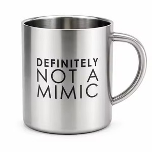 Mug de camping en laiton avec poignée mousqueton pour l'aventure en plein air, tasse à café personnalisable avec logo imprimé – Vente en gros - Product Image 3