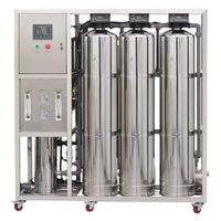 Système d'osmose inverse entièrement automatique en acier inoxydable 4000 L/h, contrôlé par PLC, pureté 98%, pompe CNP, moteur 220V, garantie 1 an