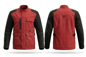 เสื้อแจ็คเก็ตป้องกันสำหรับขี่มอเตอร์ไซค์ ดีไซน์ใหม่ สำหรับผู้ชาย ทนทาน กันน้ำ กันลม เหมาะสำหรับงานหนัก มีกระเป๋าหลายช่อง - Product Image 5