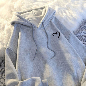 Sweat-shirts à capuche pour femmes adultes, tricotés, imprimés papillon, anti-boulochage, doublés, 100% polyester, avec cordon de serrage et fermeture éclair, manches longues - Product Image 5