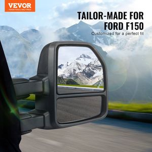 Espejos Retrovisores Laterales con Calefacción para Ford F150 2015-2018, Izquierdo y Derecho, con Luz de Señalización, Luz de Charco y Luz de Plano, Accesorios para Camioneta - Product Image 2