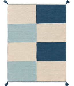 Tapis scandinave en plaid tissé à la main 100% coton |   Tapis épais à poils ras écologiques pour la décoration intérieure - Product Image 4