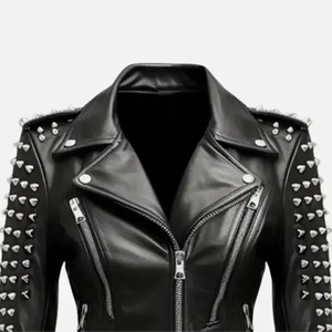 Veste en cuir pour femmes, vêtements de moto, veste en cuir pour femmes, homologation CE approuvée, processus homologué - Product Image 2