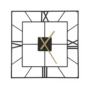 Rust Free Sliver Finish Round <b>Large</b> Metal Wall <b>Clock</b> Analog Quartz Silent For Office Living Room Decoration Use Metal Wall <b>Clock</b> - Product Image 5