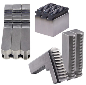 YTUM marca 200mm K11 200 <span class=keywords><strong>Chuck</strong></span> Jaws <span class=keywords><strong>CNC</strong></span> torno <span class=keywords><strong>Chuck</strong></span> con altura añadida mordazas duras interior y exterior, Manual <span class=keywords><strong>Chuck</strong></span> 3 mordazas - Product Image 6