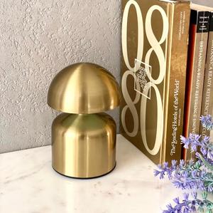 Minimalist Brass Table Lamp With White Paper Bell Shade Warm Light For Bedroom <b>Decorative</b> <b>Lighting</b> - Product Image 2