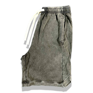 Shorts de basket personnalisés pour hommes, en coton, amples, décontractés, style streetwear hip-hop, pantalons d'été vintage pour hommes - Product Image 2
