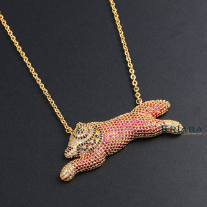 Pendentif Chat du Cheshire en Argent 925 et Moissanite, Design Animalier Adorable, Unisexe, Idéal au Quotidien - Product Image 2