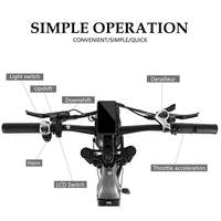 Vélo électrique 750W, pneus larges, hybride, 48V 20Ah 960Wh, alliage d'aluminium, suspension intégrale, double suspension, étanche, pliable V20