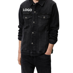 Chaqueta Bomber de Mezclilla de Algodón Personalizada para Hombre, Diseño con Cierre, para Invierno, 100% Algodón - Product Image 2