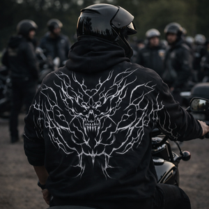 Sudadera con Capucha para Motociclista Reforzada con Kevlar Premium, Armadura de Nivel CE, Sudadera Protectora Urbana para Motociclistas - Product Image 1