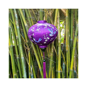 Wholesale Handmade Eco-Friendly Durable Silk Vietnamese Lantern <b>Flower</b> Theme Customizable Print Decoration for Home Wedding - Product Image 3