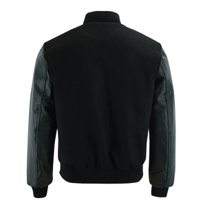 Custom Print <b>Long</b> Sleeve <b>Men</b> Letterman Button <b>Jacket</b> Hoodie Plain Blank Varsity Fleece Baseball <b>Men's</b> <b>Jackets</b> Hoodies - Product Image 2