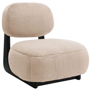 Phia Camel <b>Upholstered</b> Armless Accent <b>Chair</b> for Living Room - Product Image 2