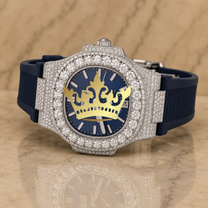 Men's Full Moissanite Diamond Watch Luxury Iced Out Bracelet <b>Wristwatch</b> - Product Image 1