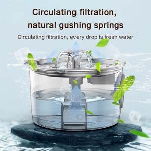 Fontaine à eau pour animaux de compagnie, en acier inoxydable, pour chiens de tous âges, système de filtration, utilisation durable - Product Image 5