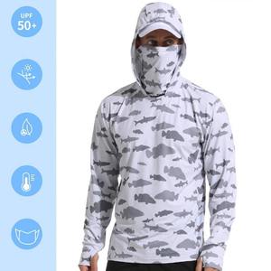Sudadera con Capucha de Pesca de Manga Larga de Microfibra de Alta Calidad, Lisa, con Protección UV, de Secado Rápido, Transpirable - Product Image 4