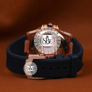 Reloj de Plata de Excelente Calidad con Diamantes, Esfera de Cristal de Zafiro, Movimiento de Cuarzo ETA, Resistente al Agua 3BAR para Eventos Especiales - Product Image 4