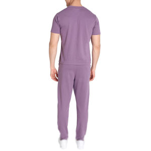 Survêtements d'été à capuche pour hommes de qualité supérieure, 100% coton, ensemble de jogging uni de couleur unie, vêtements de rue, ensemble de survêtements deux pièces - Product Image 2
