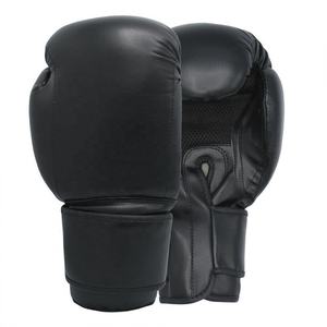 Guantes de Boxeo de Piel Sintética PU Impermeables con Logotipo Personalizado, con Cierre de Velcro y Cordones, para Entrenamiento de Sparring de Muay Thai para Adultos, 10oz 16oz - Product Image 2