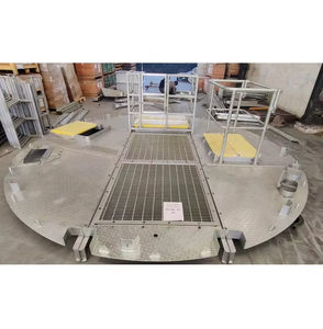 Industrial Checkered <b>Steel</b> Platform System with Safety Guard <b>Railing</b> for Storage Facilities and Factory Work Areas - Product Image 3