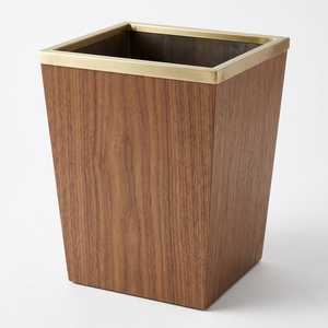 Modern Wooden Dustbin with <b>Lid</b> Rectangular Decorative Indoor Waste Basket Trash <b>Bin</b> for Home Office Bathroom Hotel Use - Product Image 6