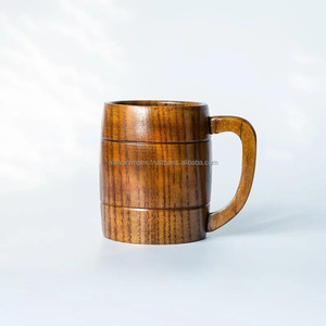 Jarra de vino de madera Natural elegante de alta calidad AALIYAN IMPEX vaso único para decoración de hogar y restaurante precio bajo - Product Image 6