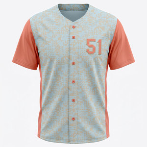 Maillot de baseball durable en tissu respirant, idéal pour les entraînements et les matchs quotidiens - Product Image 1