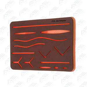 Kit de práctica de sutura para entrenamiento Incluye almohadilla de sutura de silicona con heridas precortadas y herramientas quirúrgicas Kit de sutura Instrumento médico - Product Image 5