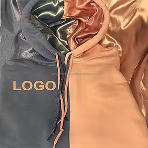 Sudadera con Capucha de Invierno para Hombre, al por Mayor, Básica, de Color Sólido, 100% Algodón, Ecológica, Térmica, de Corte Regular, Bordada, con Cierre de Seda y Forro de Satén - Product Image 3