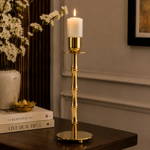 Support de bougie en laiton de qualité supérieure, grand chandelier élégant pour centre de table, décoration intérieure, décoration de mariage - Product Image 4