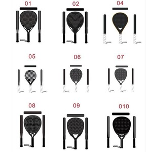 Raquette de padel professionnelle en fibre de carbone OEM personnalisable de haute qualité, légère, noyau en nid d'abeille PP, durable et moderne - Product Image 5