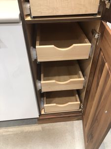 Heavy Duty Roll Out Wood Cabinet Drawers Slide Out Kitchen Pantry Shelf Custom Wooden Storage Tray Cabinet Organizer - Product Image 3