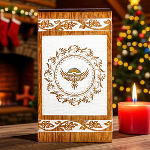 AYAANS Rosewood wooden Hand Carved Wooden Hot Selling cremation Urn <b>Box</b> for Adult Ashes Wholesale Cremation Urns (6X6X11)IN - Product Image 3