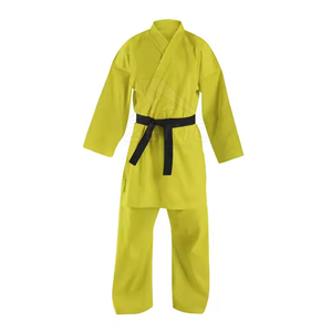 Traje de Karate Profesional de Algodón, Uniforme de Artes Marciales, Suave, Cómodo, Transpirable, Diseño Duradero, Personalizable, Cintura Alta, para Entrenamiento - Product Image 1