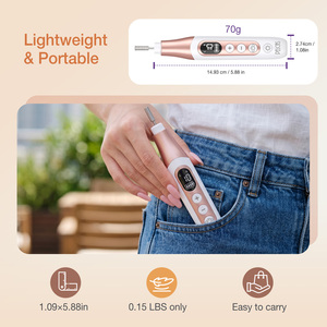Stylo perceuse à ongles rechargeable USB 2-en-1 et lampe UV LED à polymérisation rapide, outil de manucure portable pour salon et fournitures d'art des ongles - Product Image 6