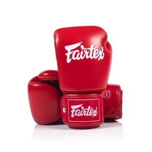 ถุงมือชกมวย Fairtex คุณภาพสูง โลโก้สั่งทำได้ สายรัดปรับได้ หนังวัวแท้ สำหรับมืออาชีพ MMA ซานด้า ฝึกซ้อม - Product Image 6