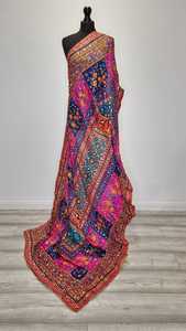 Mirror Work <b>Shawls</b> Traditional Scarves <b>Shawls</b> & Hijab Elegant Embroidered Fashion <b>Wrap</b> for Women <b>Wedding</b> Party Wear - Product Image 5