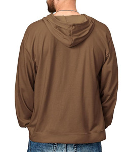 Sweat-shirts à capuche unisexes surdimensionnés, vente en gros, personnalisables, 450 GSM, hiver, couleur unie, streetwear, décontractés, 100% coton - Product Image 4