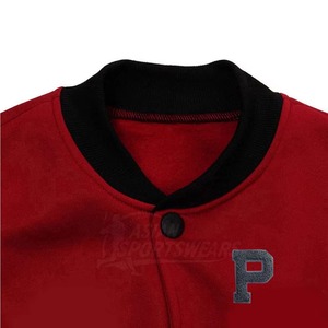 Custom <b>Men</b> Varsity <b>Jacket</b> Premium Wool Body <b>Leather</b> Sleeves Embroidered Letterman Baseball Coat OEM ODM Sample Service Available - Product Image 6
