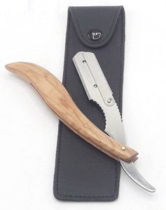 Wholesale High Quality Stainless Steel <b>Plastic</b> Handle Single Edge Blades Professional Safety Shaving Barber Razor Foldable Clean - Product Image 1