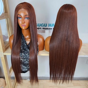 Super Double Drawn Virgin Vietnamese Hair Long Lace Front Transparent Glueless <b>Wig</b> Density 250 - Product Image 1