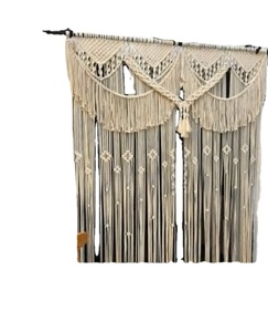 Window Curtains Water Resistance <b>Roller</b> Blinds for Home Decor Christmas Macrame Door Curtain | <b>Large</b> Wedding Backdrop - Product Image 1
