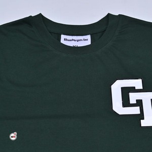 T-shirt oversize en jersey de coton vert uni à manches courtes et col rond pour homme, le plus vendu, avec logo GT imprimé sur le devant, style décontracté, OEM - Product Image 5