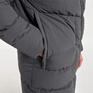 Men's Long Hooded Puffer Jacket Windproof <b>Thick</b> <b>Winter</b> <b>Coat</b> Gray Casual Zipper Closure Regular Fit - Product Image 5