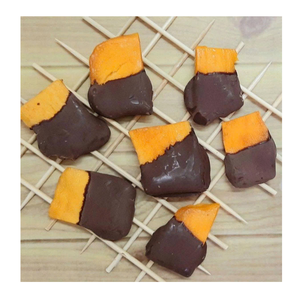 Rodajas de Mango Seco Natural Cubiertas de Chocolate, Snack Saludable de Fruta para el Mercado de Exportación - Product Image 1