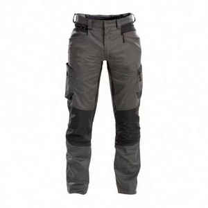 Men's Blue Breathable CE Certified <b>Work</b> Cargo <b>Pants</b> <b>Black</b> Reinforced Knees Pockets Abrasion Resistant Polyester Uniform Type - Product Image 4