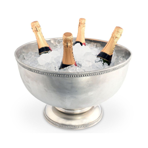 Cubo enfriador de vino de aluminio de lujo, bañado en oro, para champán, hielo, fiestas, hogar y eventos, accesorio de bar. - Product Image 2