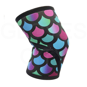 Hot Selling Professional Quality Neoprene Men's Knee Sleeves <b>Set</b> Sublimation <b>Weight</b> <b>Lifting</b> Thick Compression Knee Sleeve - Product Image 5